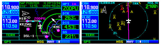 Garmin 430 Screens